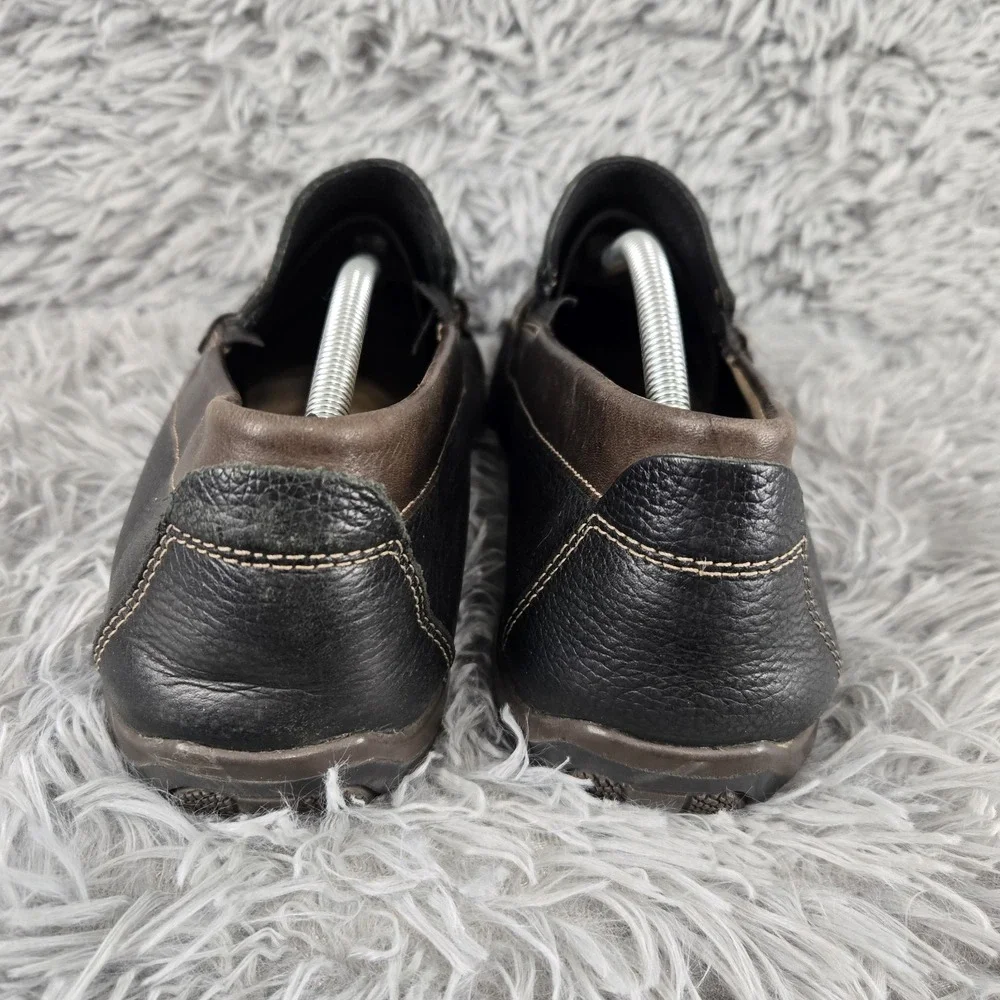 Florsheim Mens 13 Black Brown Leather Penny Loafer Driving Mocs‎ 13324